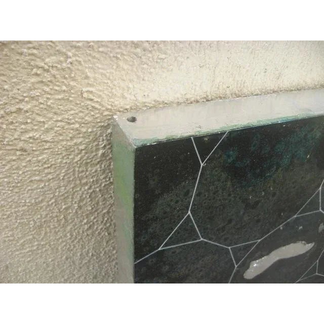 Wood 2003 "Etude Two" Geometric Abstract Mixed Media Painting For Sale - Image 7 of 10