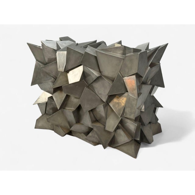 Metal Modernist, Steel, Geometric Dining Table Base, Usa, 21st C. For Sale - Image 7 of 11