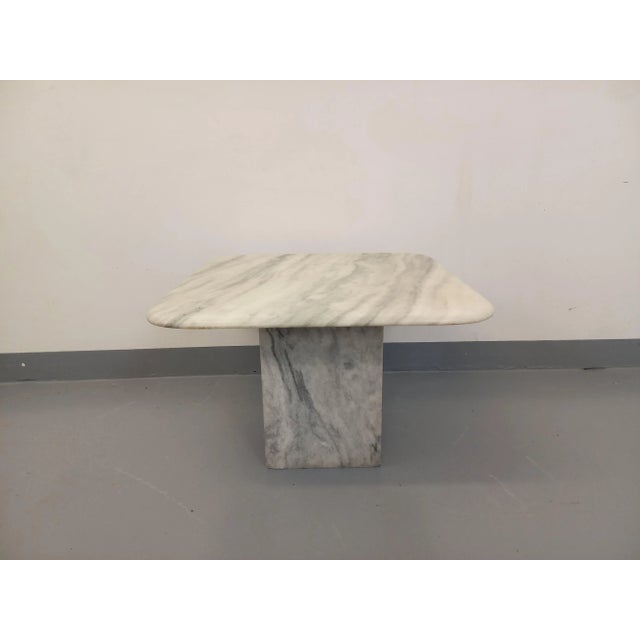 Vintage White Marble Coffee Table, 1970s For Sale - Image 9 of 13