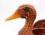 Late 20th Century Vintage Boho Chic Wicker Duck Bird Basket For Sale - Image 5 of 10