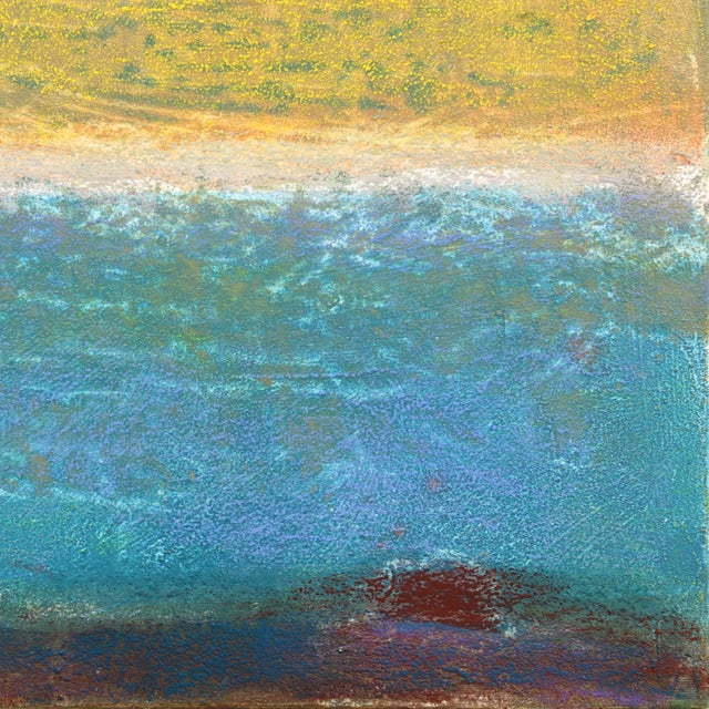 2020s Awh 337 - Abstract Minimalist Textured Layered Colorfield Oil Painting on Canvas Original Artwork by Bernhard Zimmer For Sale - Image 5 of 9