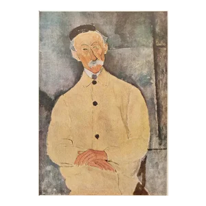 1947 After Amedeo Modigliani "Portrait De Monsieur Lepoutre" Lithograph
