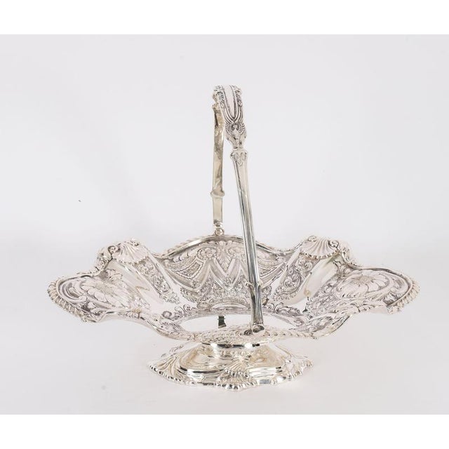 Antique Victorian Silver Plated Fruit Basket, 1800s For Sale - Image 18 of 18