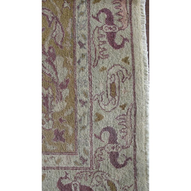 Antique Amritsar Agra Rug For Sale In Chicago - Image 6 of 10