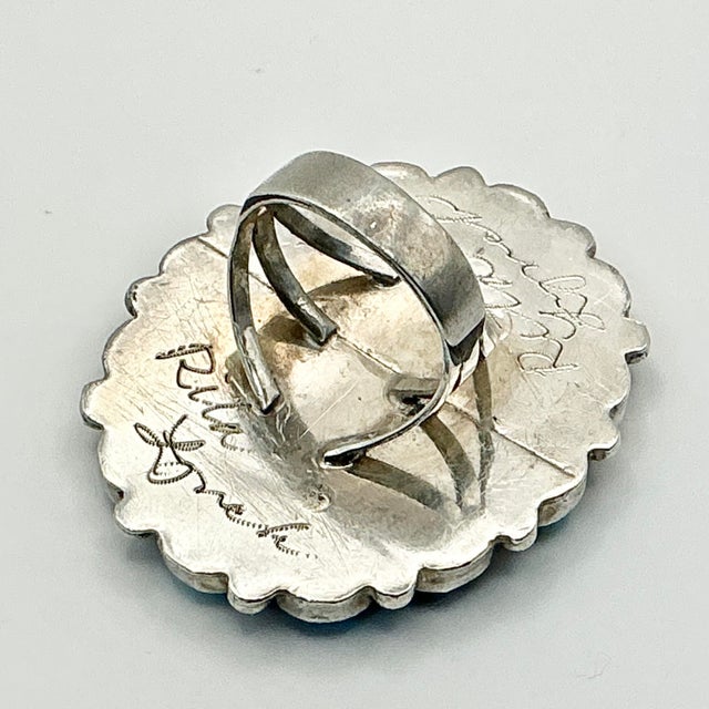 1970s Vintage Southwestern Dine Navajo Ben Touchine Sterling ...