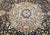 Vintage Persian Nain Area Rug, Hand-Knotted Wool & Silk, Floral Pattern, 9x13, Navy & Ivory For Sale - Image 15 of 18