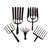 Metal Antique Eel Fishing Spears in Wrought Iron, 1890s, Set of 5 For Sale - Image 7 of 7