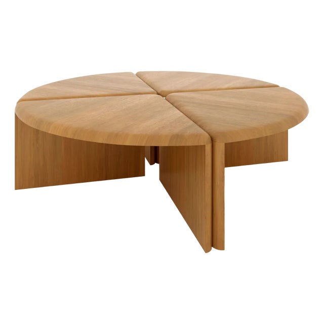 Lily Round Coffee Table in Natural French Oak by Fred&Juul For Sale