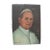 Small Vintage French Oil Portrait Painting on Wood of Catholic Pope Paul VI France For Sale