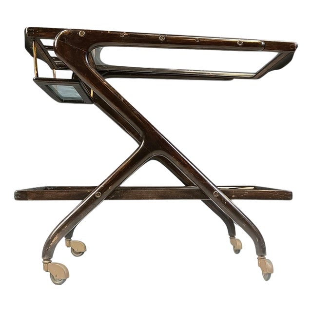 Vintage Italian Serving Trolley, 1950s For Sale