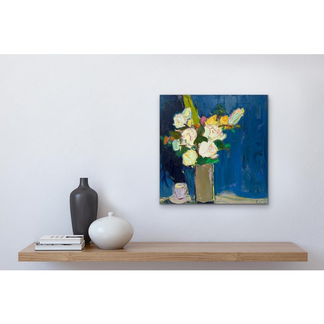 Wood Impressionistic Landscape Original Oil Painting For Sale - Image 7 of 12