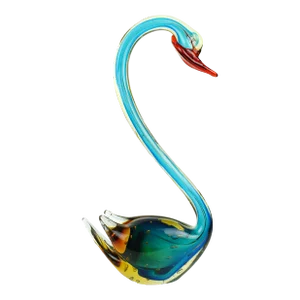 Mid 20th Century Tall Italian Murano Swan Bird Figurine