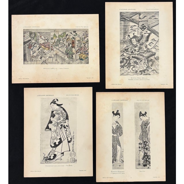 Japanese Prints by 17th & 18th Century Artists, Collected by Gaston Migeon, Louvre Museum Curator, 1923 Vol 1 For Sale - Image 9 of 18