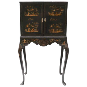 19th Century Chinoiserie Cabinet on Stand