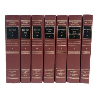 English Monarchs Hardback Books - Set of 7 For Sale