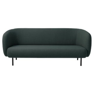 Caper 3 Seater Mosaic Petrol Shade Sofa by Warm Nordic For Sale