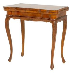 Louis XV Style Walnut Lift Top Game Table