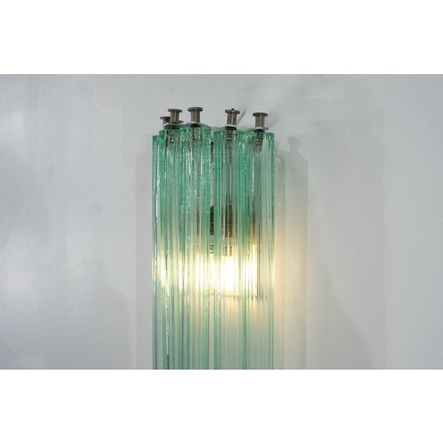 Aqua Murano Glass Wall Light, Italy, 1960s For Sale - Image 8 of 15
