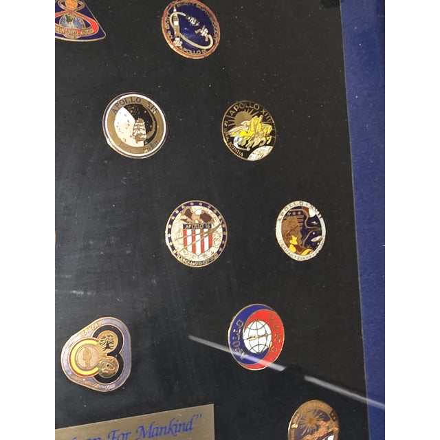 Metal Collection of Nasa Apollo Insignia Pins For Sale - Image 7 of 18
