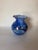 Glass Italian Blue Glass Vase, Italy, 1970s For Sale - Image 7 of 12