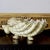 Vintage porcelain shell-form bowl by United Wilson Porcelain Factory, marked “UW 1897” and made in Hong Kong circa 1978....