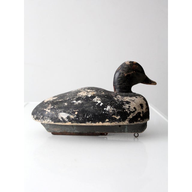 Vintage Signed Folk Art Duck Decoy For Sale - Image 6 of 13