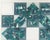 Green 1987 Painting and Folded Paper Collage by Steve Redman For Sale - Image 8 of 9