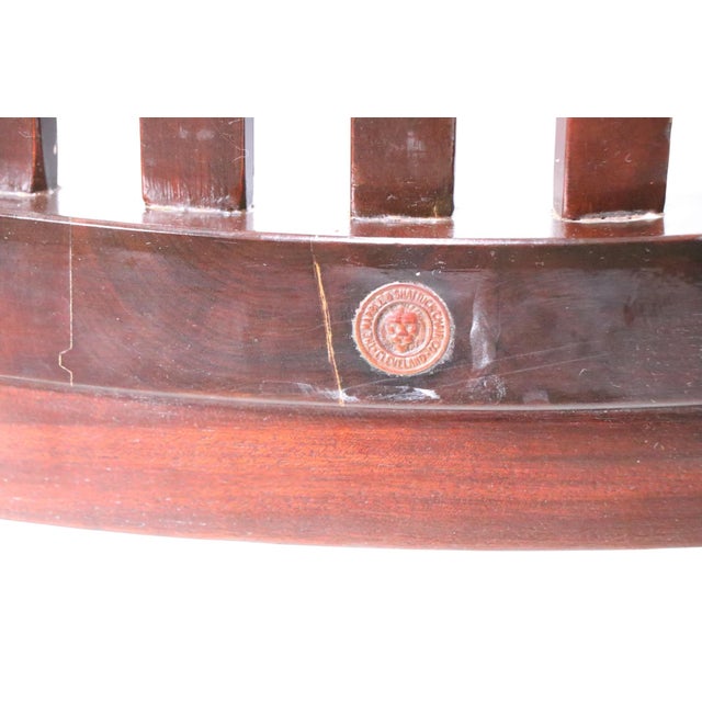Pr. Vintage Bank of England Jury Chairs by the Marble & Shattuck Furniture Company For Sale - Image 18 of 18