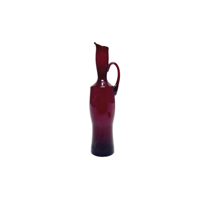 Postmodern Postmodern Jug by Zbigniew Horbowy for Sudety Glassworks, Poland, 1970s For Sale - Image 3 of 18