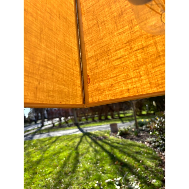 George Kovacs 1970s George Kovacs Mid-Century Modern Polished Chrome Floor Lamp With Rectangular Linen Shade For Sale - Image 4 of 7