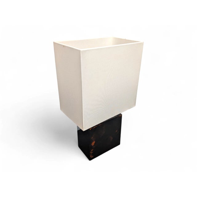 Modern Table Lamp with Resin Base, 1980s For Sale - Image 4 of 7