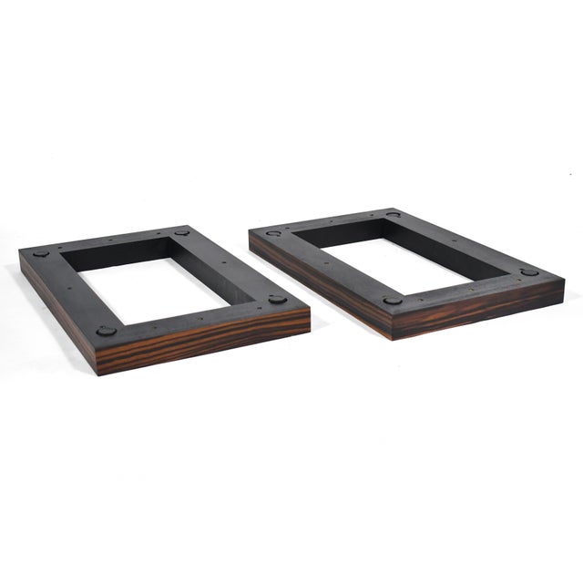 Bespoke Nightstands in Zebra Wood (Pair) For Sale - Image 11 of 11