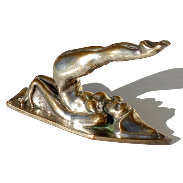 Annie Fokker Cottreau, Woman Figure, 1930, Silver Bronze Sculpture For Sale - Image 4 of 9