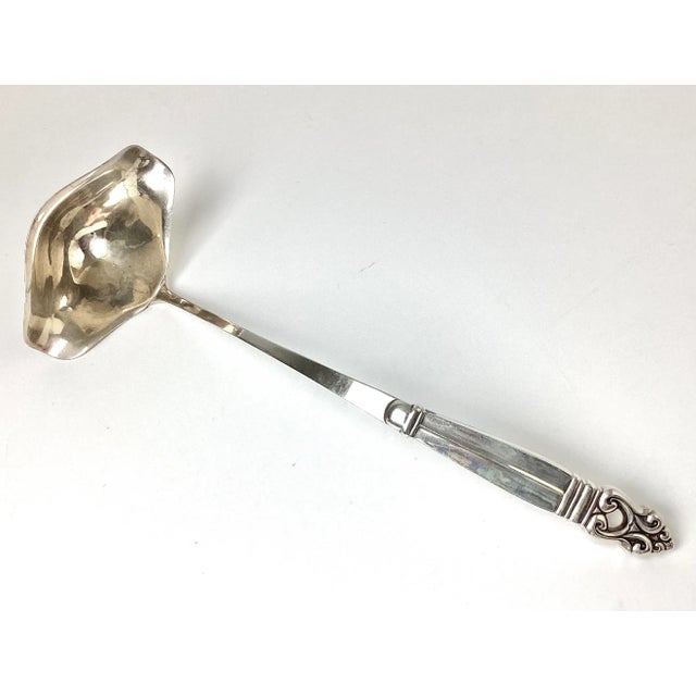 International sterling silver Royal Danish Punch Ladle. A must for any punch bowl. Some very minor age appropriate wear.
