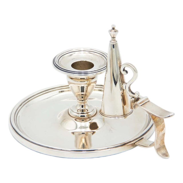 Silver Paddle with Trim and Candle Snuffer For Sale