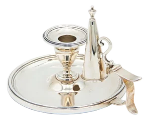 Silver Paddle with Trim and Candle Snuffer