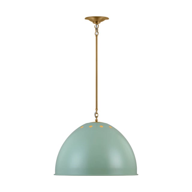 Visual Comfort Thomas O'Brien by Visual Comfort Studio Robbie 1-Light Extra Large Pendant in Eucalyptus For Sale - Image 4 of 4