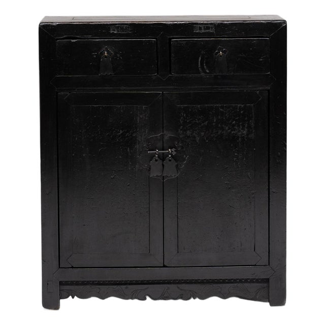Chinese Two Drawer Keepsake Cabinet, C. 1880 For Sale