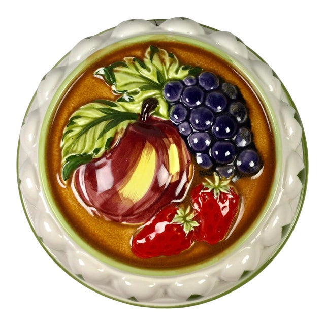 Vintage Ceramic Fruit Theme Hanging Mold For Sale