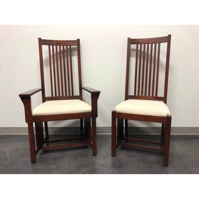 Le Meuble Villageois Mission Oak Dining Set Table + 8 Chairs Chairish