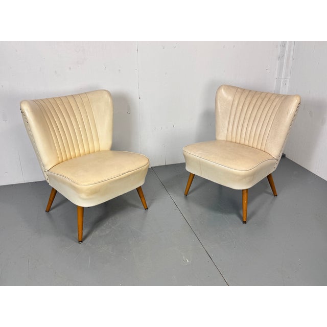 1960s Vintage Cocktail Club Lounge Chairs from Artifort, 1950s, Set of 2 For Sale - Image 5 of 8
