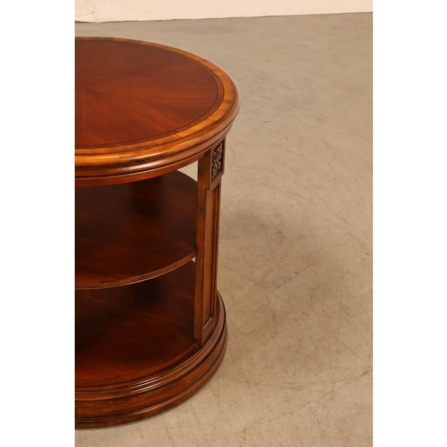 Ethan Allen Townhouse Collection Round Library Side Table For Sale - Image 13 of 18