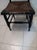 Antique Wood Black Color Chair Straw Seat With Painted Flower For Sale In Naples, FL - Image 6 of 6