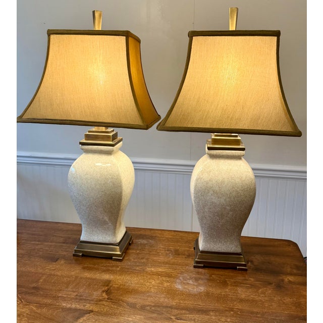 Metal Uttermost Rory Ivory Table Lamps For Sale - Image 7 of 12
