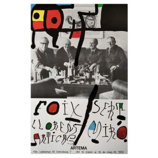 Joan Miro, Sert, Miró, Foix, Llorens Artigas, 1980, Lithograph, Framed For Sale
