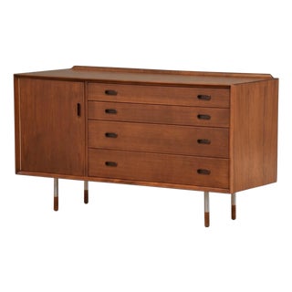 1960s Refinished Arne Vodder for Sibast 54” Teak Credenza For Sale
