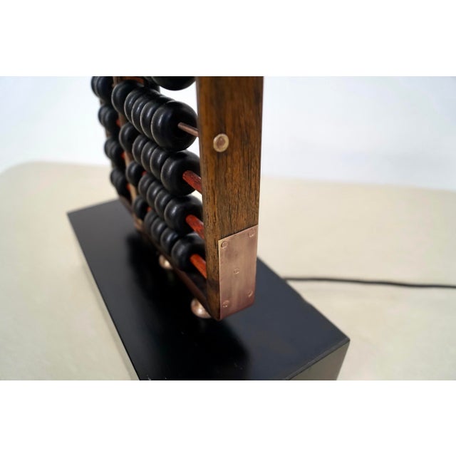 1950s Asian Modern Abacus Table Lamp For Sale - Image 11 of 12