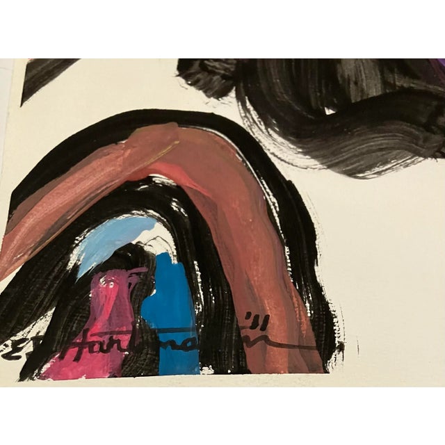 Original 12.5 x 19 painting on paper signed bottom left unframed