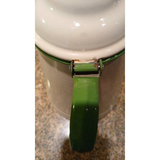 Mid 20th Century Enamelware Coffee Pot For Sale - Image 4 of 7