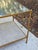 Brass Lillian August 'Anton' Aged Brass and Shagreen Side Table For Sale - Image 8 of 14